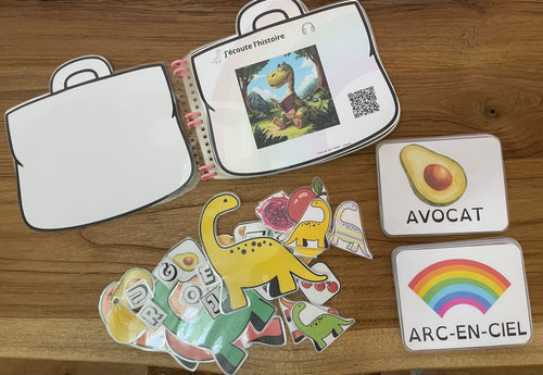 Cartable pédagogique - Pop mange de toutes les couleurs