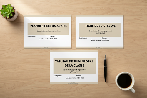 Mockup Pack Organisation ACT PRINT posé sur un bureau