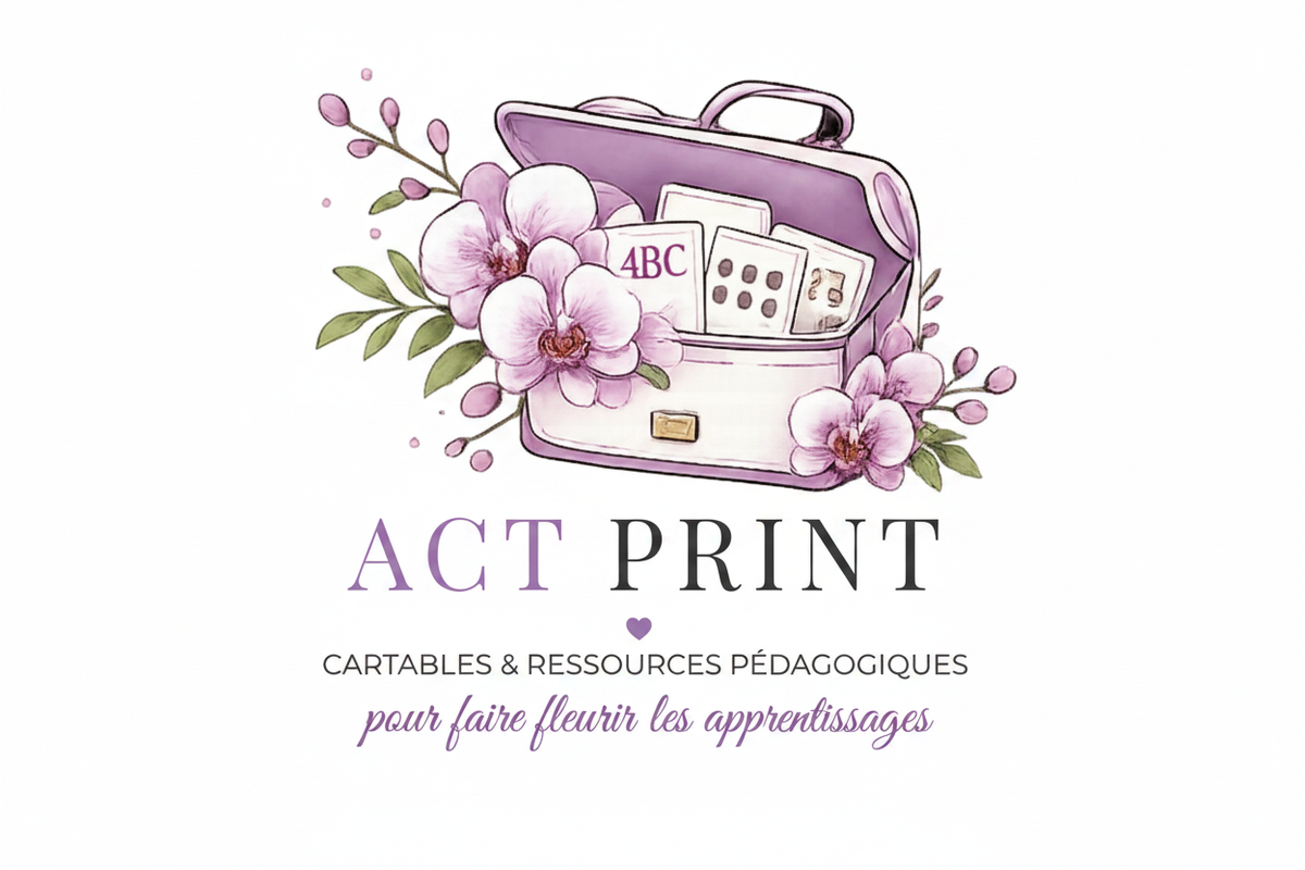 Logo ACT PRINT fond blanc sans noir